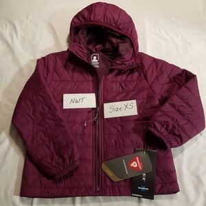 Eastern Mountain Sports girls size XS jacket purple pertex quantum windproof NEW